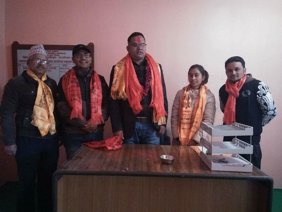 राजेन्द्रवहादुर क्षेत्रीद्धारा यूवा समितिमा पदभार ग्रहण