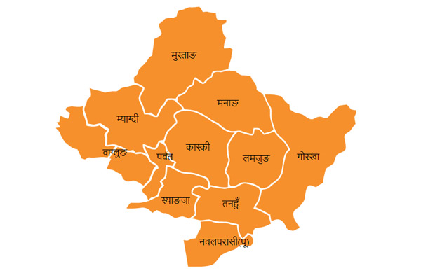 प्रदेश ४ का यि जिल्लामा अझै सडक पुगेको छैन