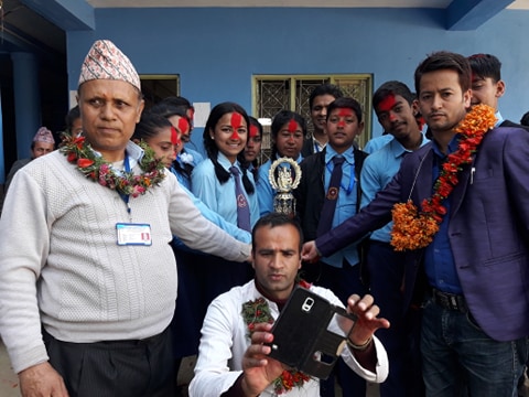 सार्वजानिक मा.वि कटुवाचौपारीमा विदाई कार्यक्रम सम्पन्न