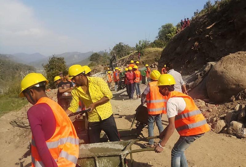 पर्वतमा आयोजनाका काम शुरू, कामदार र निर्माण सामग्री अभाव