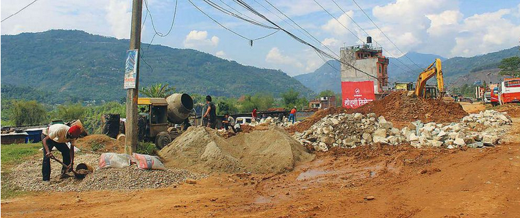 मध्यपहाडी लोकमार्ग निर्माण अन्तर्गत पर्वत खण्डमा पुन : सुचारु