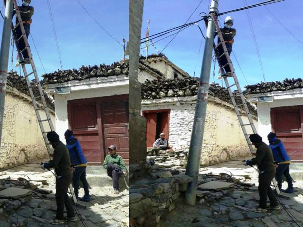 धौलागिरीका चार जिल्लामा फाईवर सेवा जडान