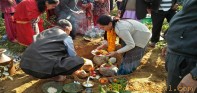 चुवामा नेपालकै अग्लो विष्णुको मुर्ती बनाईँदै
