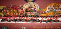 शालिग्राम शिलालाई आज कुश्माबजारमा रथयात्रा गराईदै
